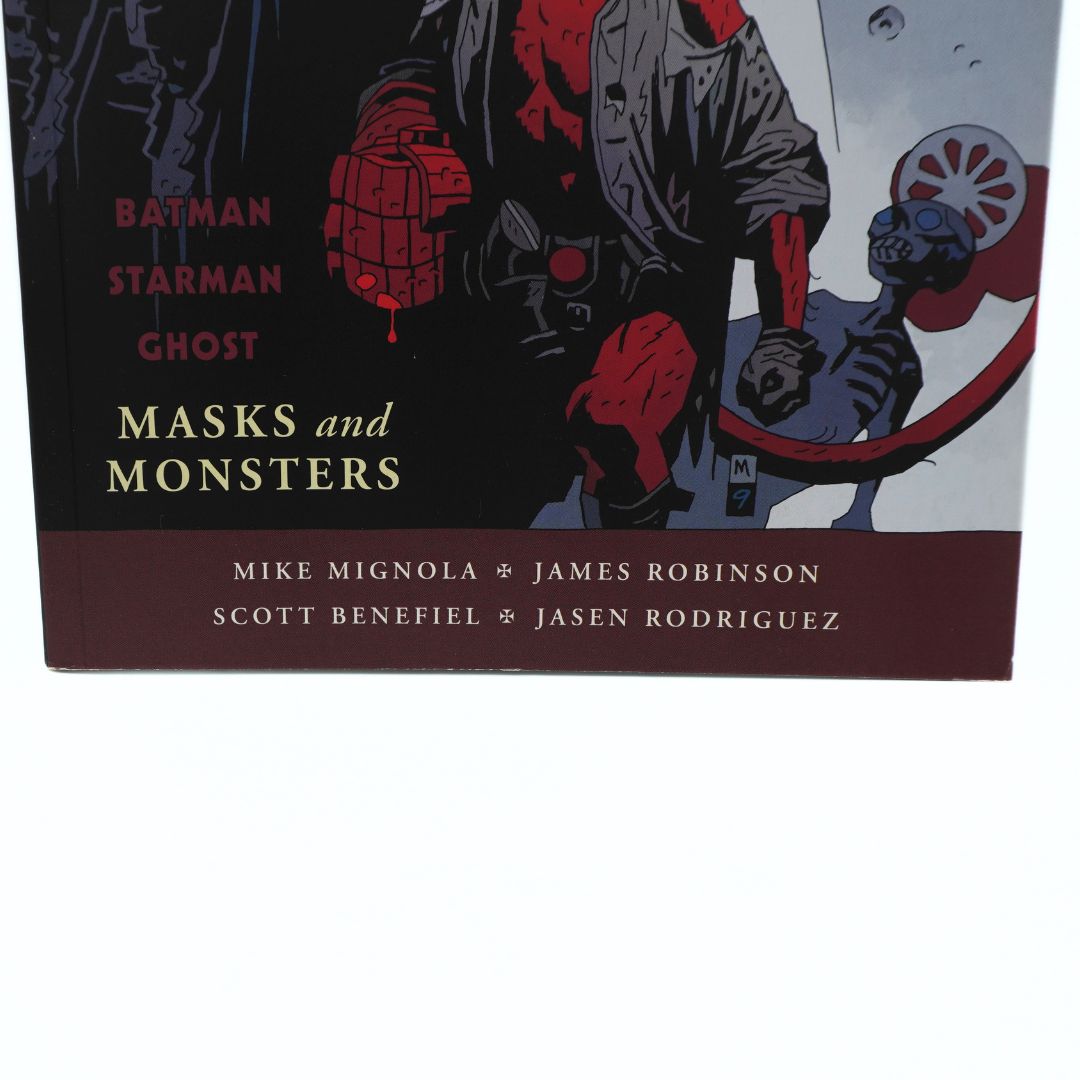 Batman: Starman Ghost Masks and Monsters comic book box set, featuring dark artwork with red and blue tones and the title text on a white background.