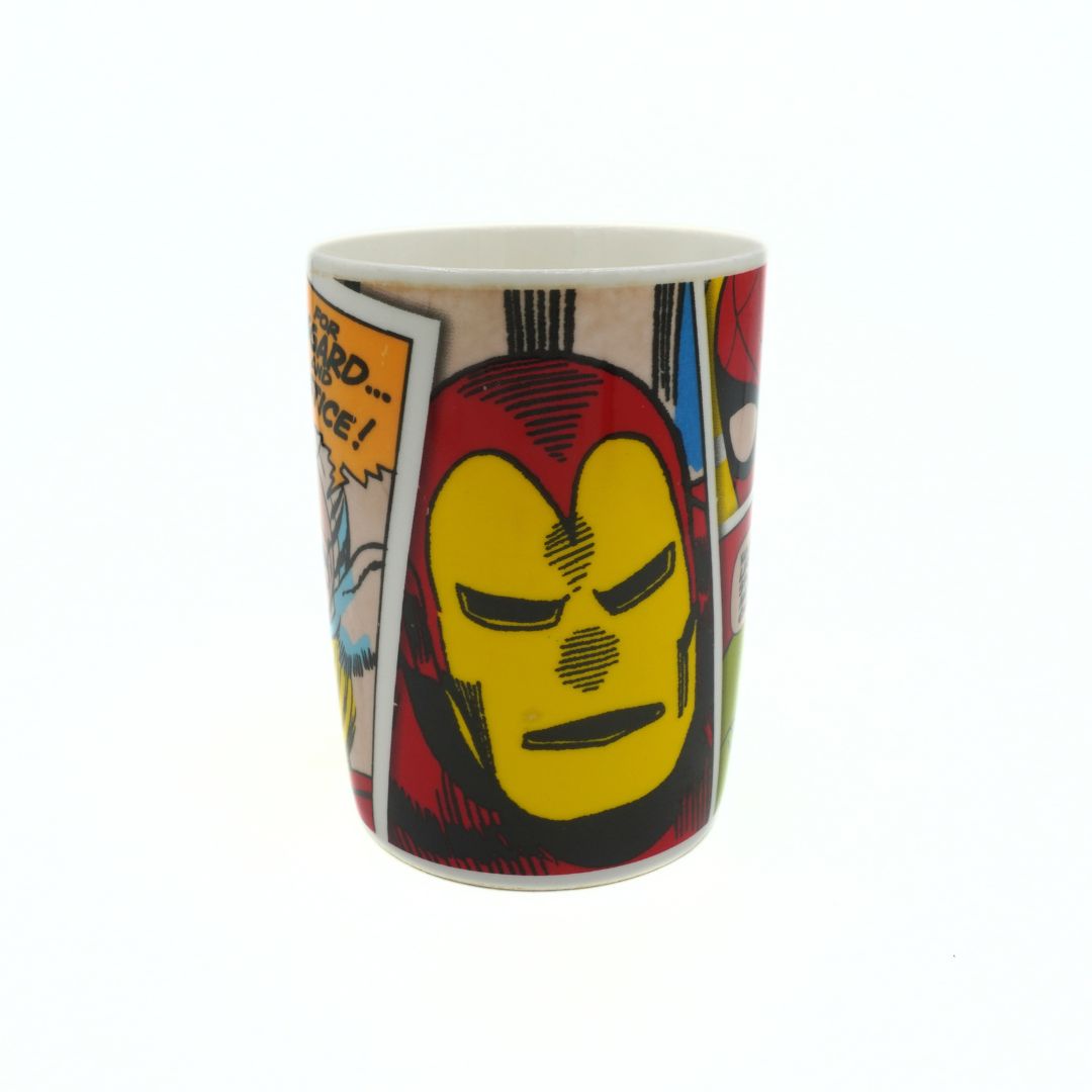 Mug with Iron Man design on a white background