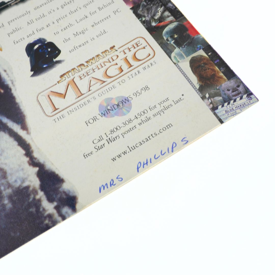 Star Wars themed book or guide with character illustrations on a white background