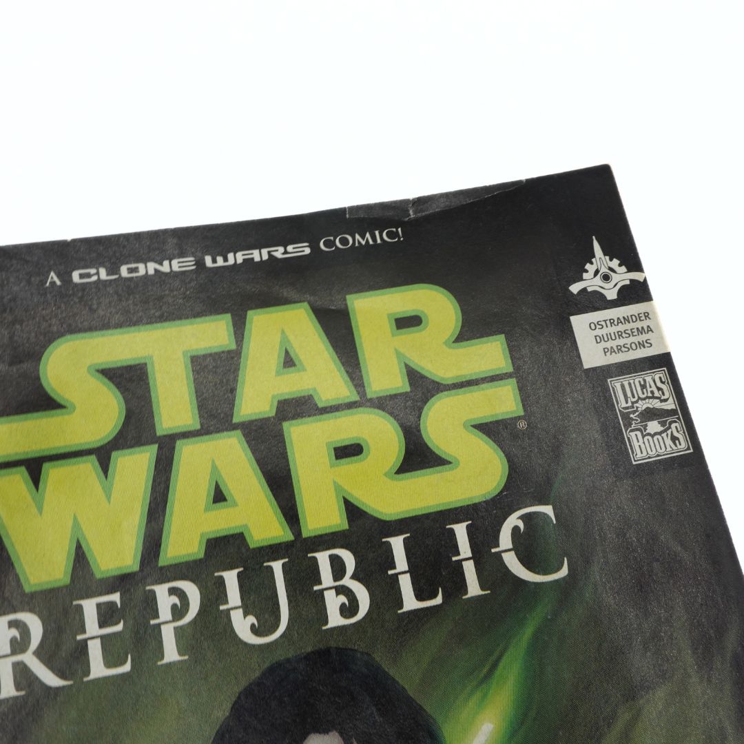 Star Wars Republic comic book with green and white text on a black background