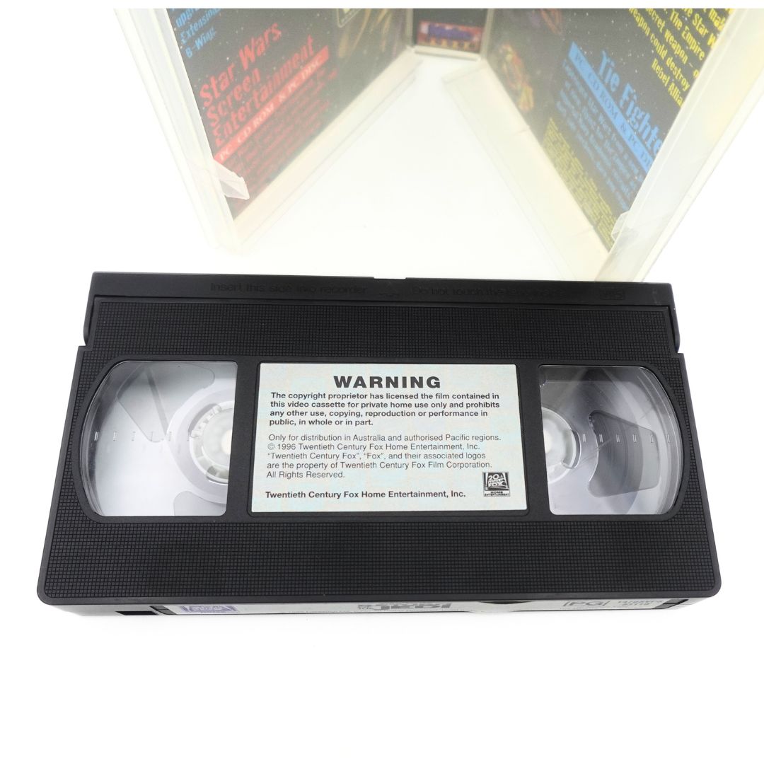 Photo of the top of the Return of the Jedi VHS tape