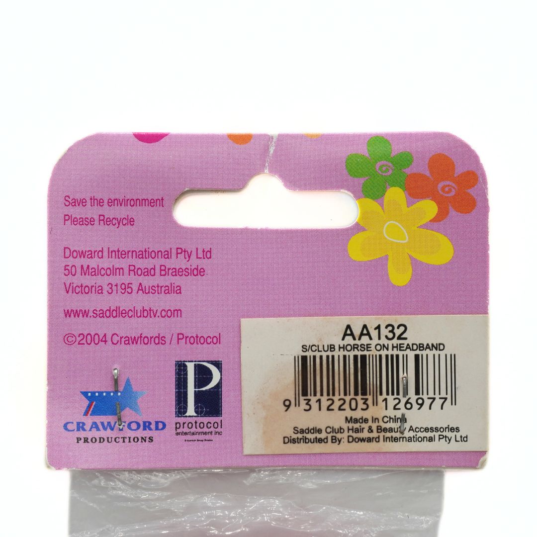 Product label with colorful flowers on a pink background