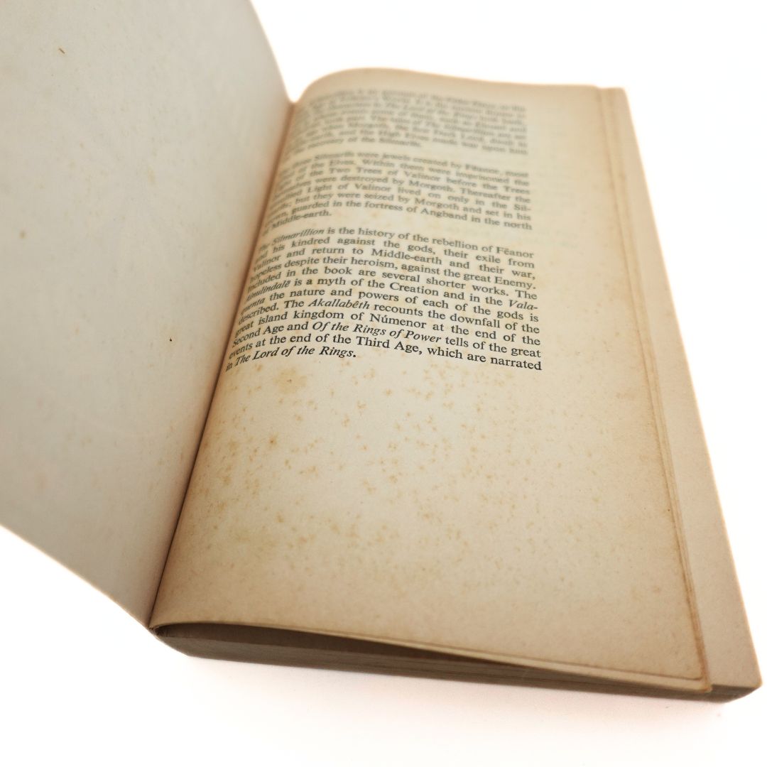 Spots and discolouration on a 70's era Silmarillion book