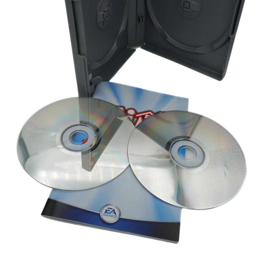 Photo of the discs in The Sims Deluxe Edition Game