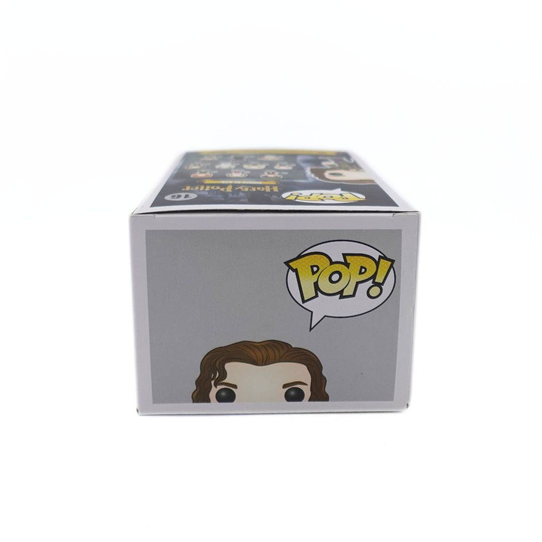 Top down image of the Sirius Black 16 Funko Pop box