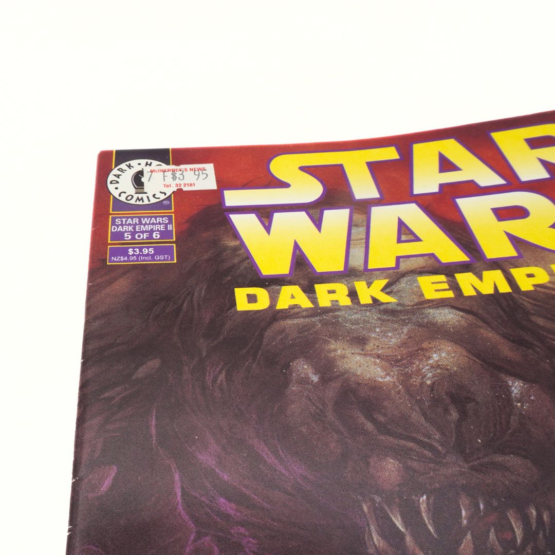 Comic book cover of 'Star Wars: Dark Empire' with a creature illustration on a white background