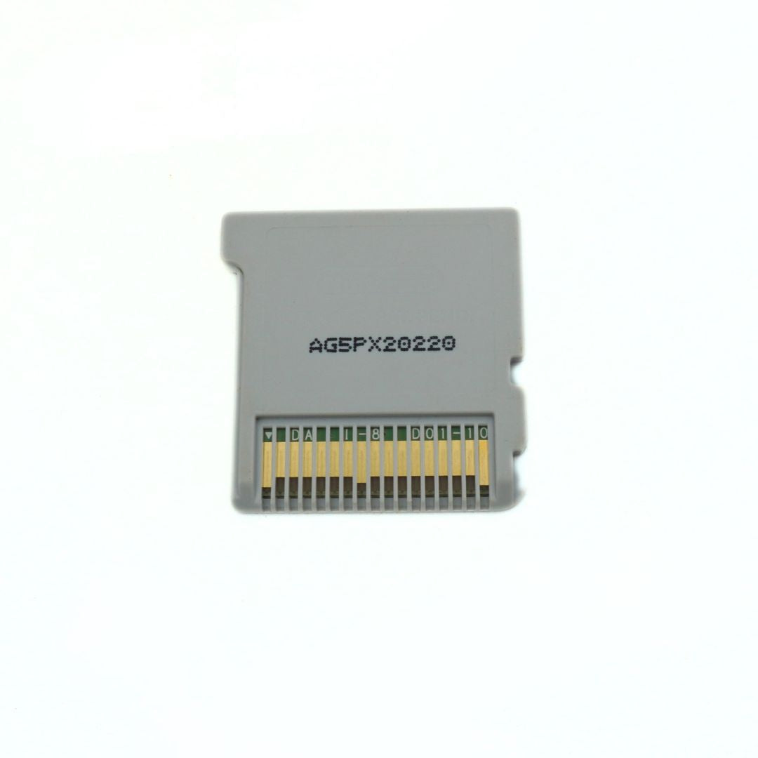 Gray memory card with 'AG5PX20220' on a white background