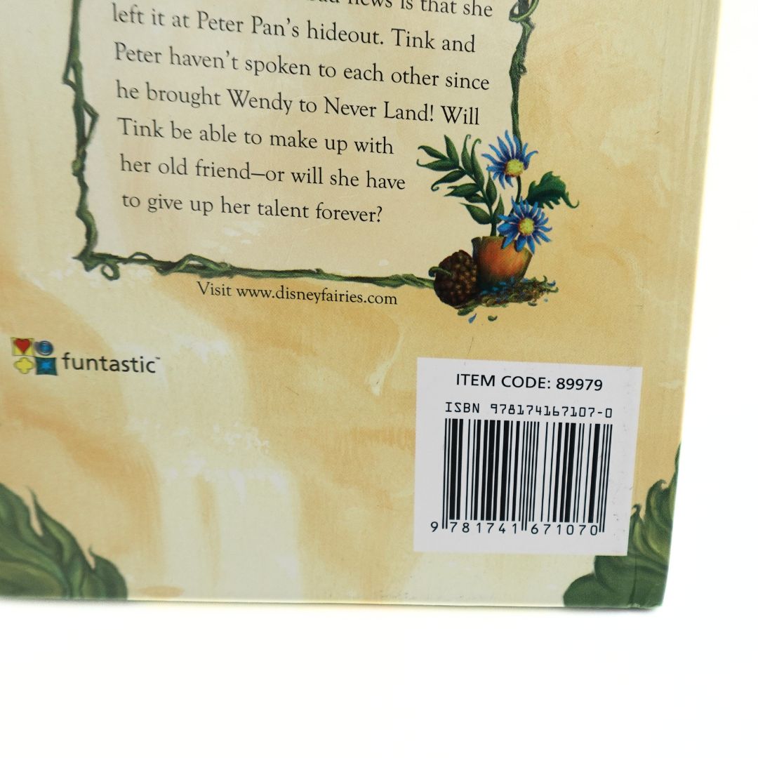 Barcode and ISBN on the 2005 The Trouble With Tink back cover