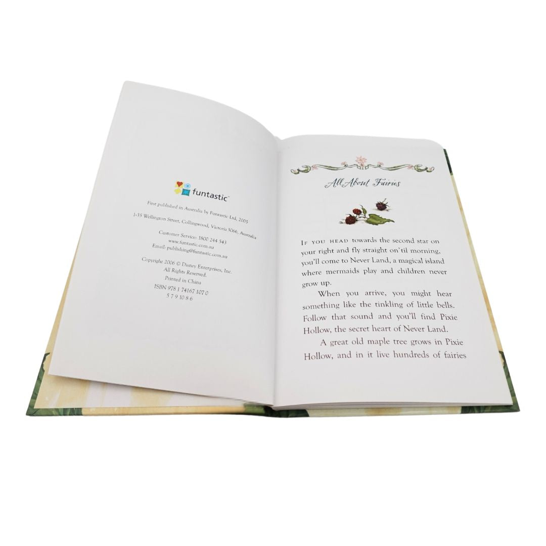Publishing page from the 2005 Disney Fairies The Trouble With Tink hardcover book