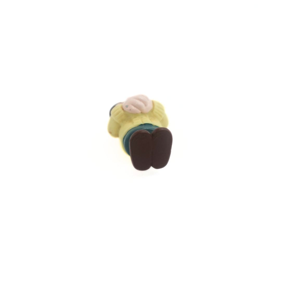 Underside of a vintage Wallace & Gromit Wendolene figurine