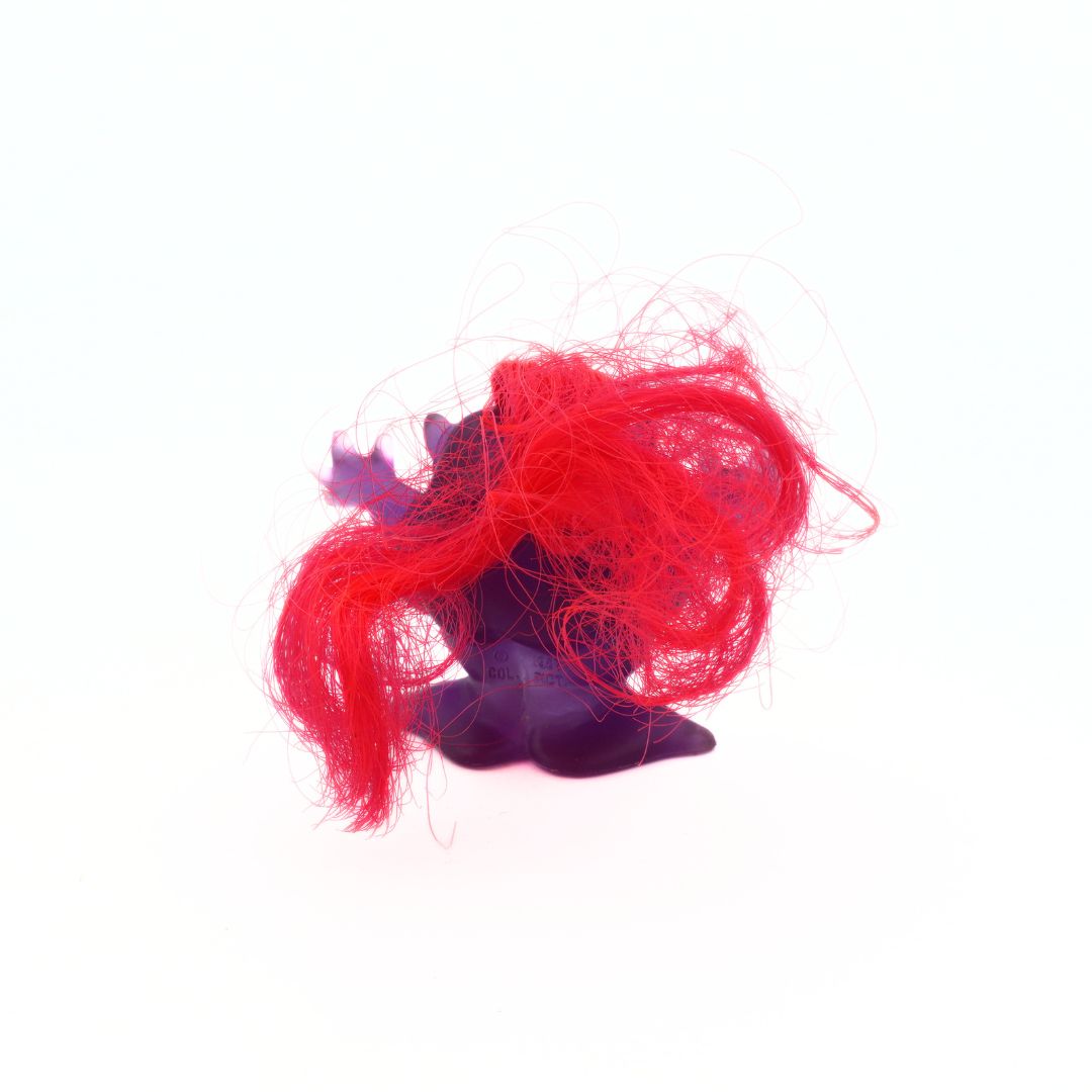 Red hair 80s Ghostbusters ghost on a white background