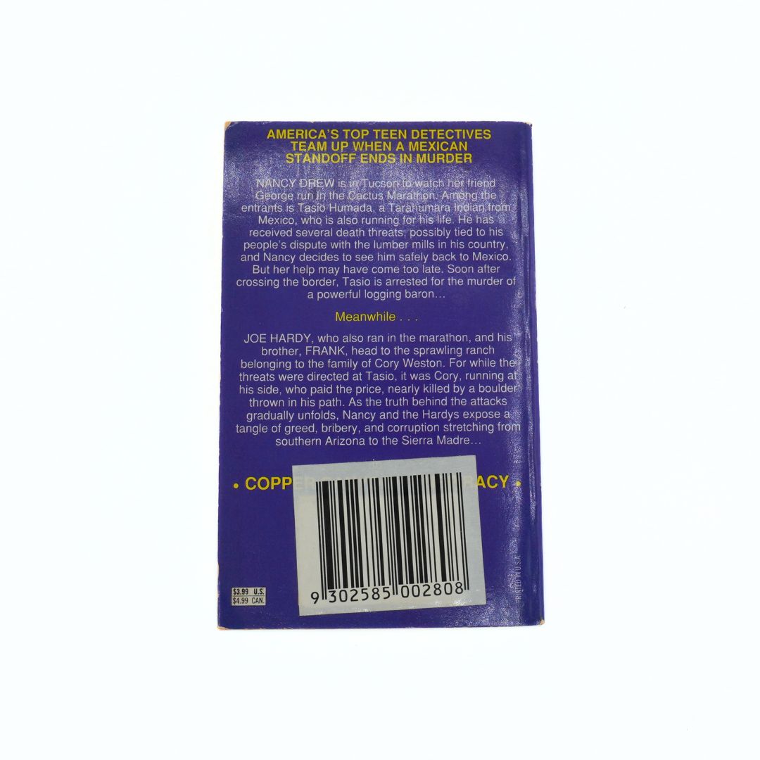 Back cover of a book with text and a barcode on a white background