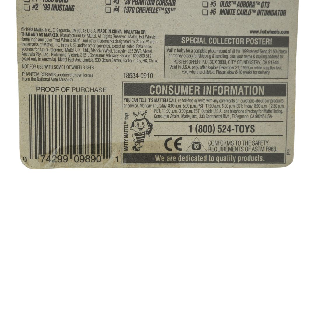 Back of a toy package with text and a barcode on a white background