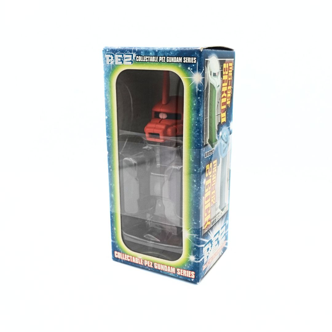 Boxed Pez Gundam with red helmet