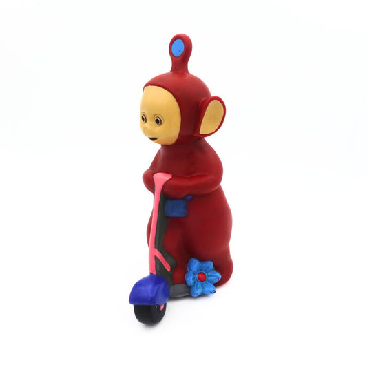 90s Teletubbies Po on a Scooter
