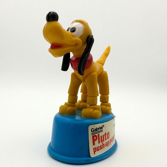 Vintage 1970's Disney Pluto push-up puppet toy
