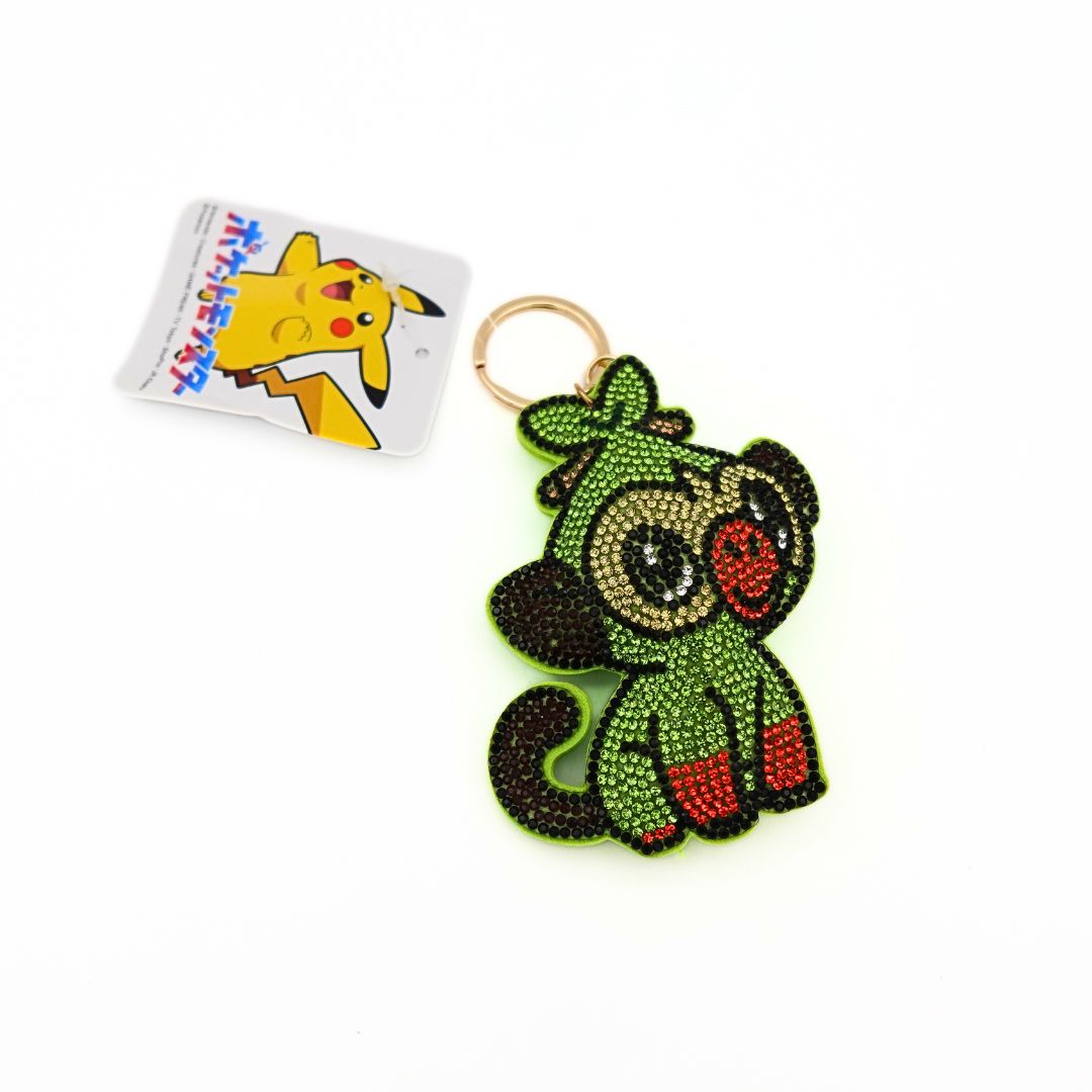 Grottemon Keychain Grookey Pokemon Keychain – Natsukashii Retro