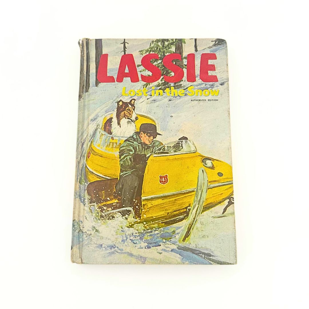 1969 Lassie Lost in the Snow Hardcover Book