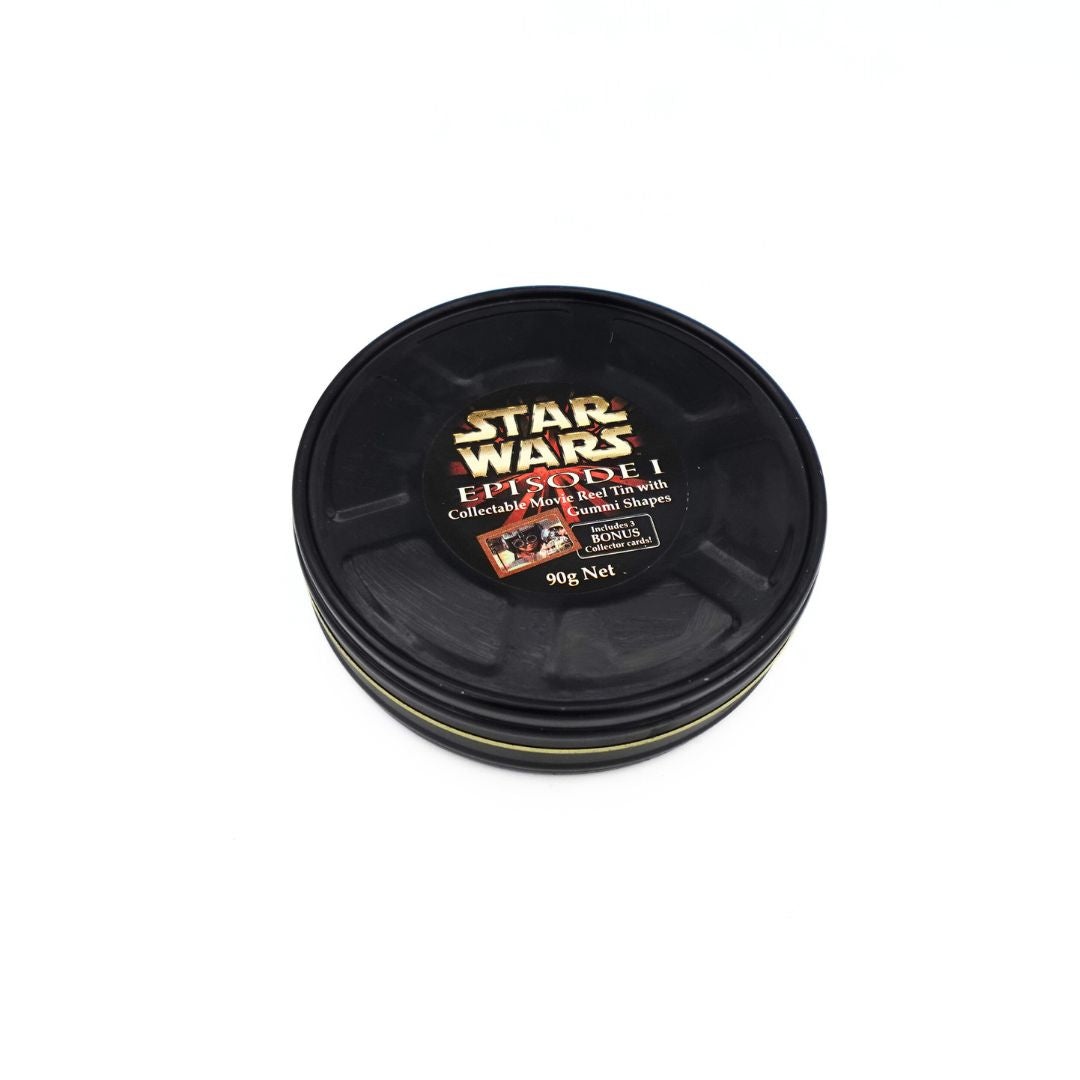 1999 Star Wars Phantom Menace Collectible Movie Reel Tin (Black)