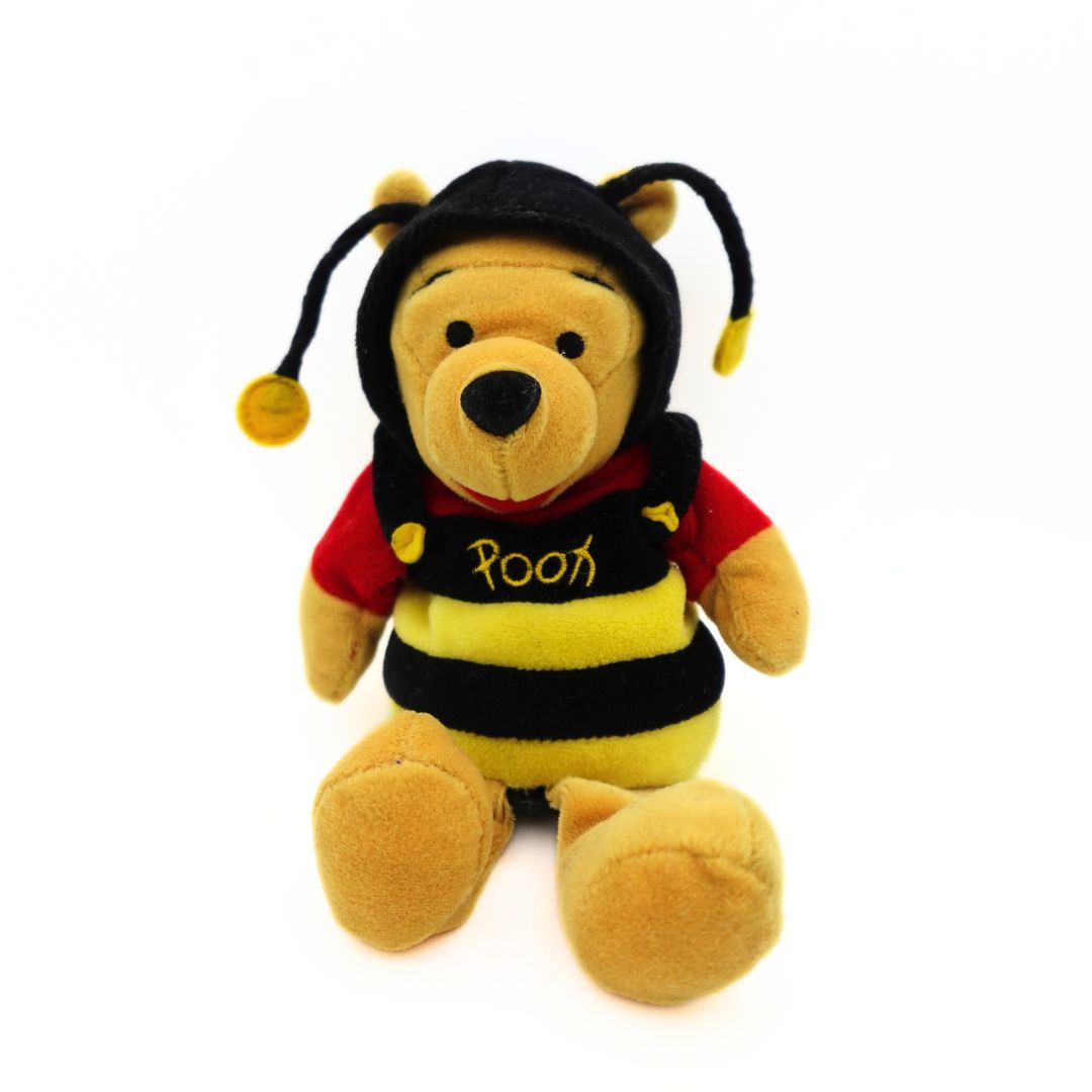 Vintage Winnie the Pooh Bumble Bee Plush Beanbag Toy