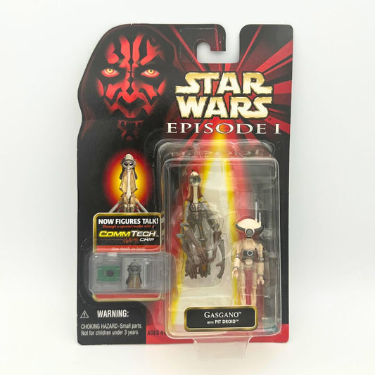 Gasgano figure with Pit Droid and CommTech chip, unopened