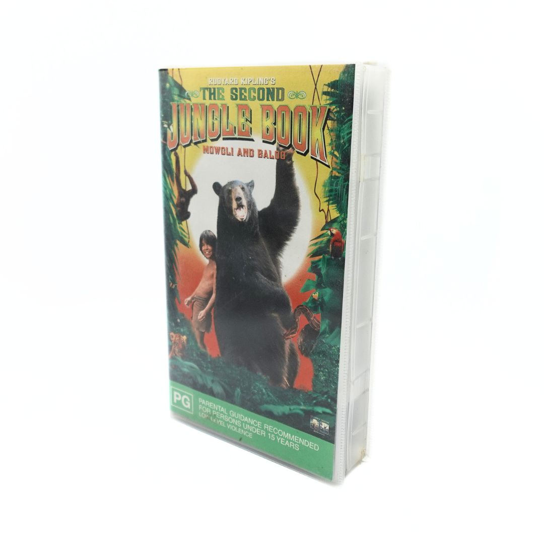 VHS case for the Second Jungle Book live action movie