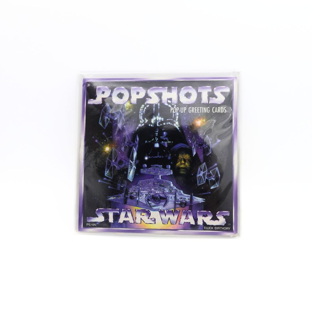 1997 Star Wars Pop Shots Ewok Birthday Card