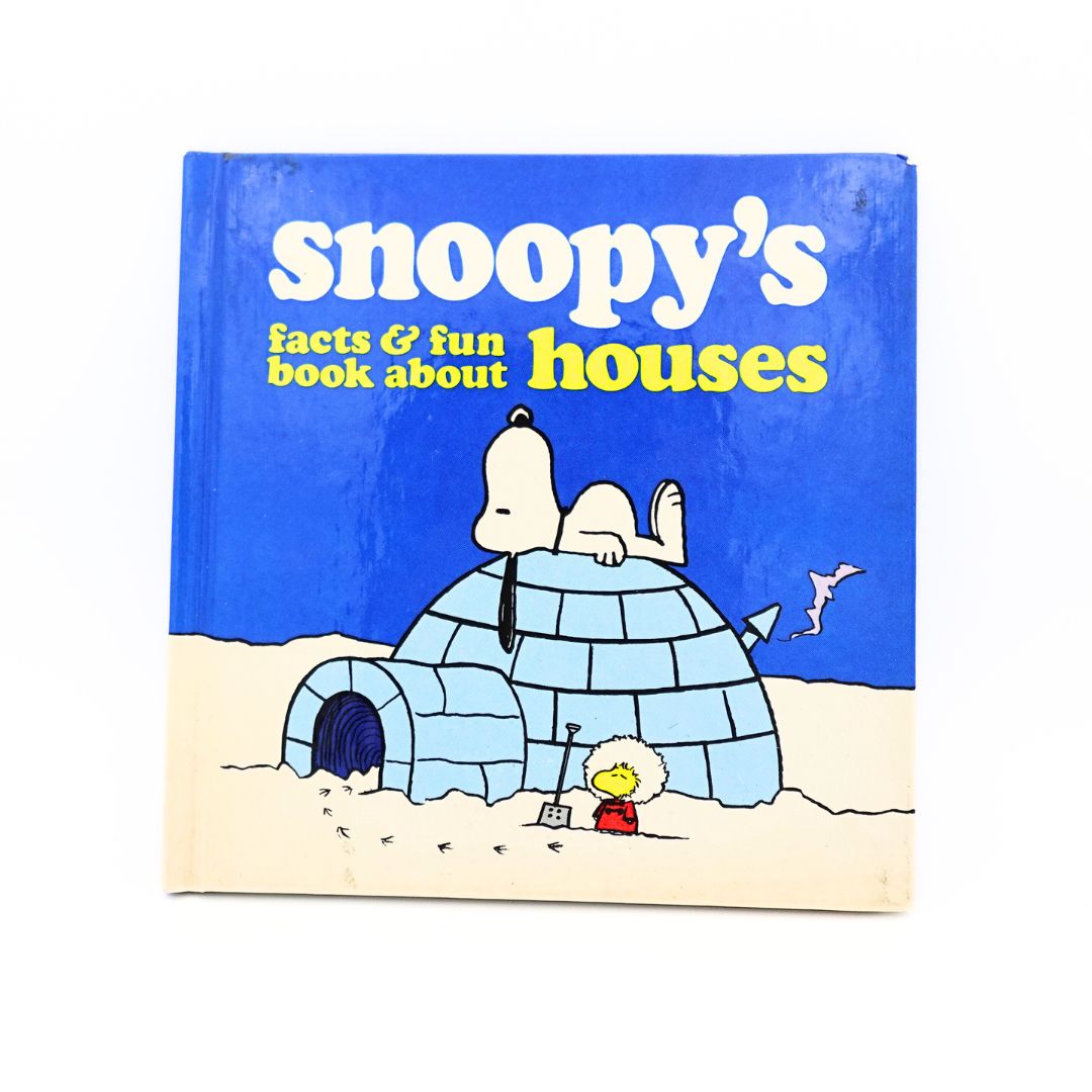 1979 1st Edition Snoopy's Facts & Fun Book About Houses