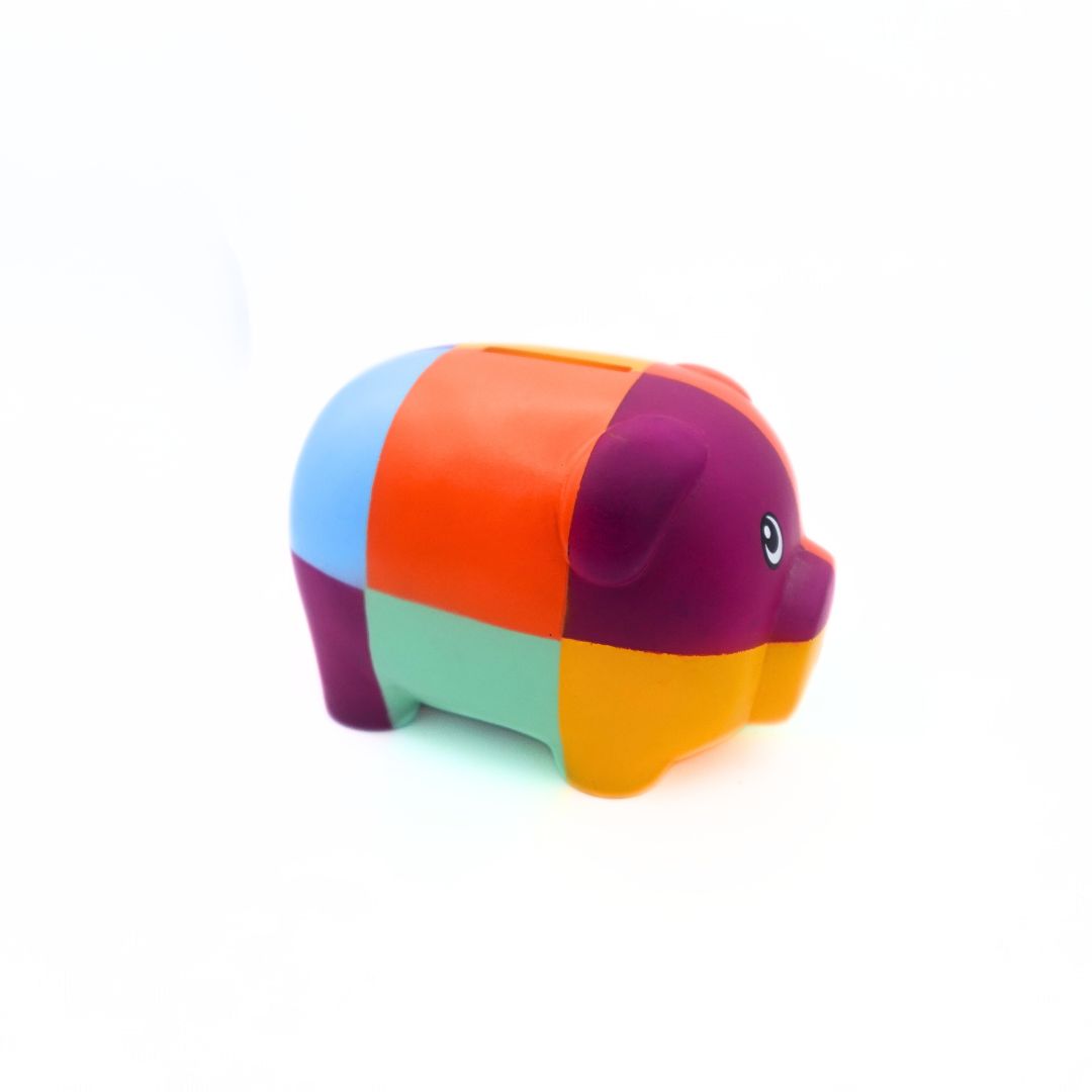 Posh Pig Pops Colour Block Piggy Bank