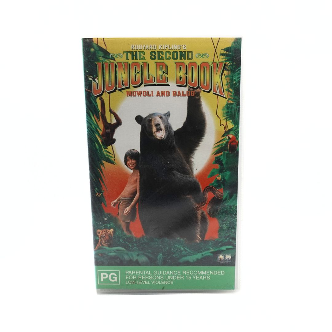 The VHS live action movie of the Second Jungle Book