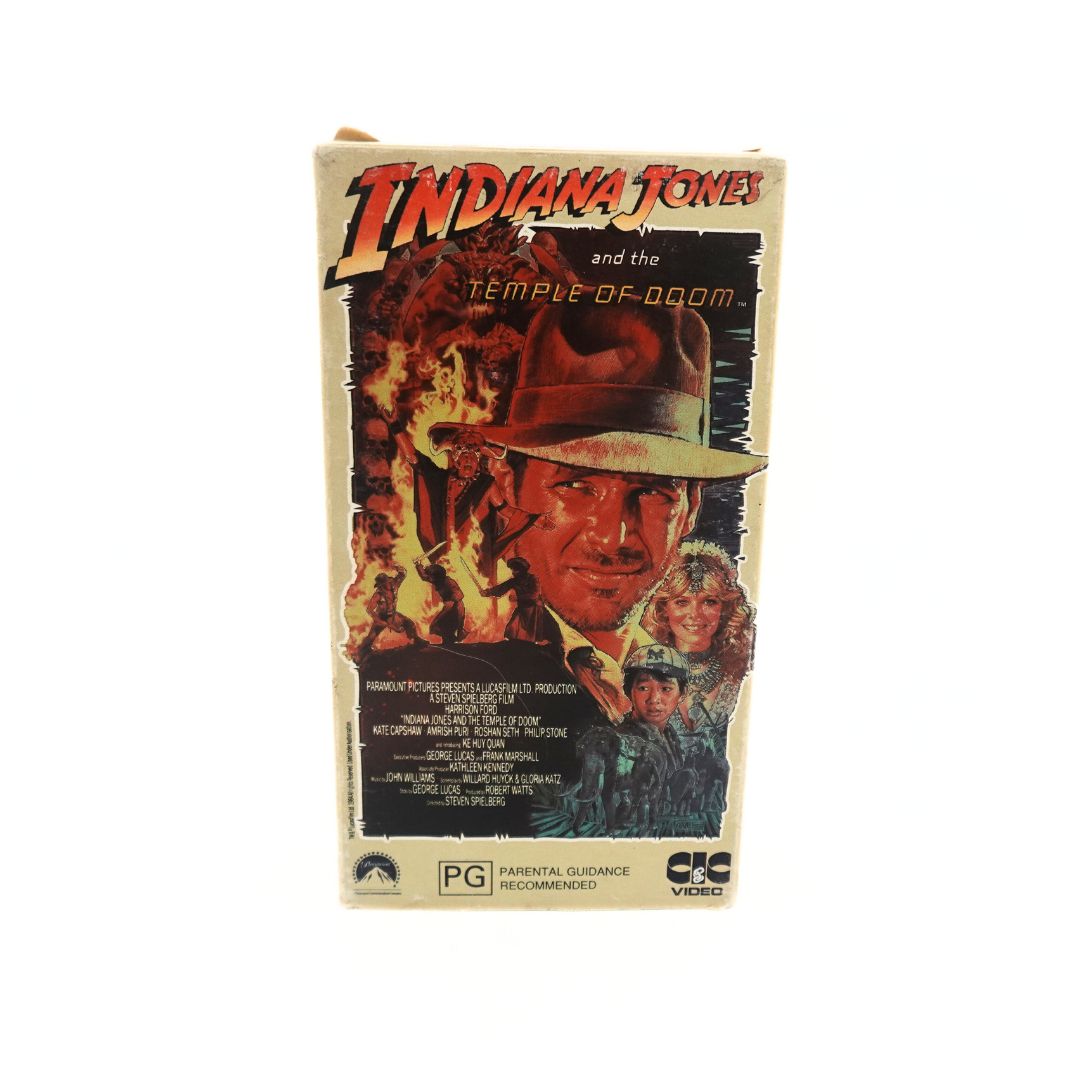 1990 Indiana Jones and the Temple of Doom VHS