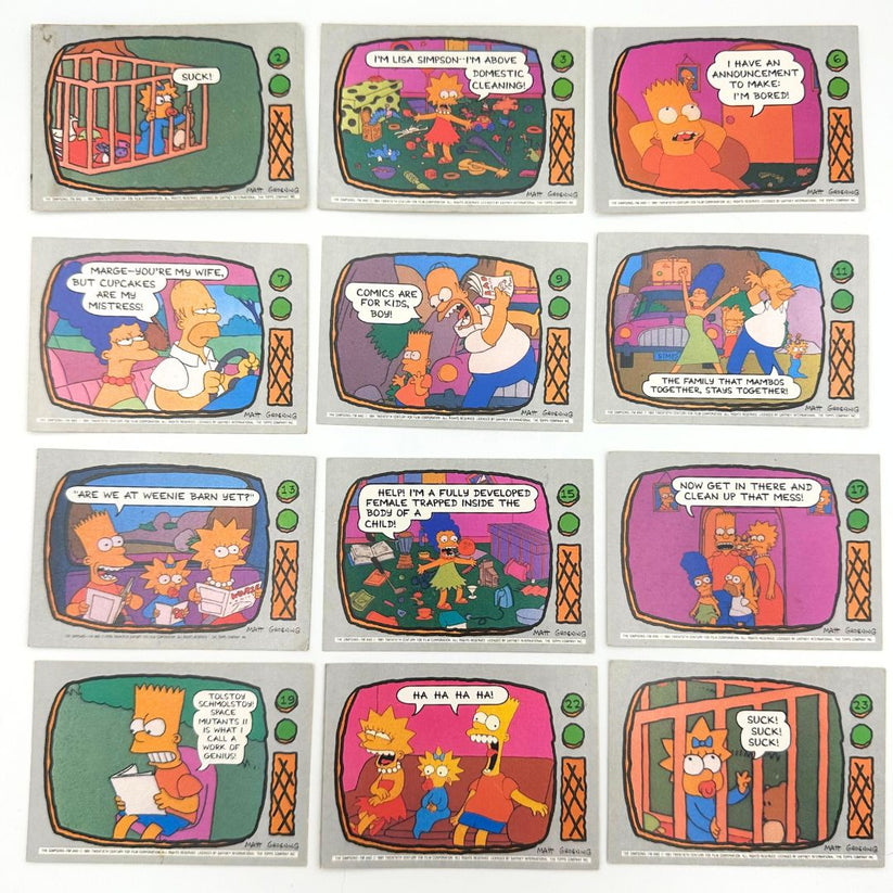 Simpsons Reference Card 1991 Simpsons Trading Cards – Natsukashii Retro