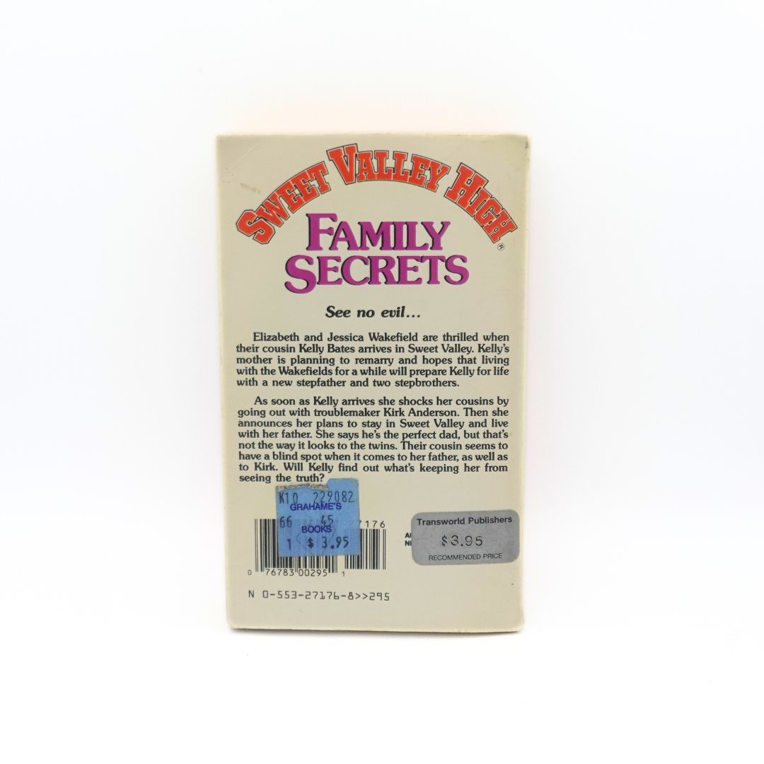 1988 Sweet Valley High Family Secrets Paperback