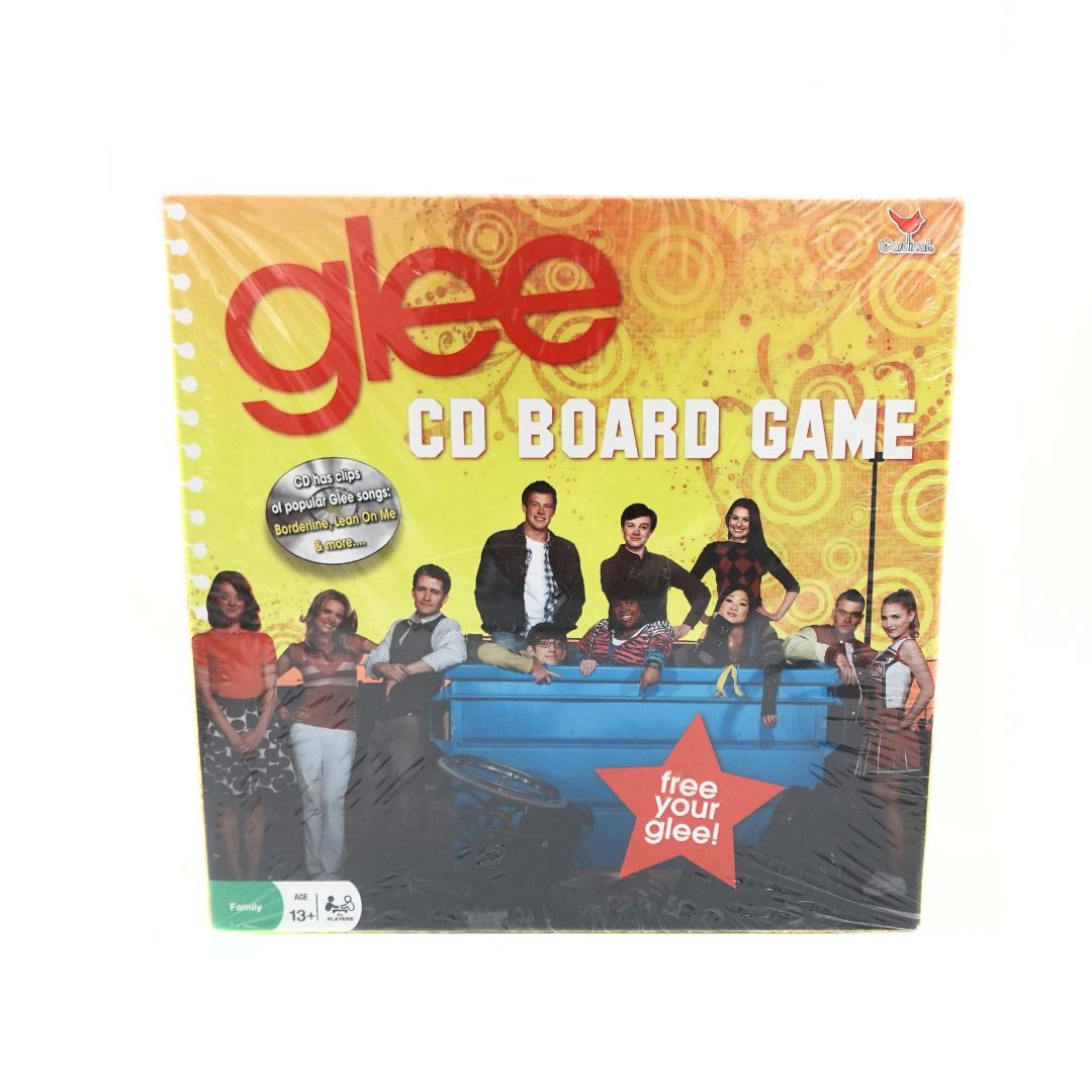 Front on photo of the 2010 Glee CD Board Game