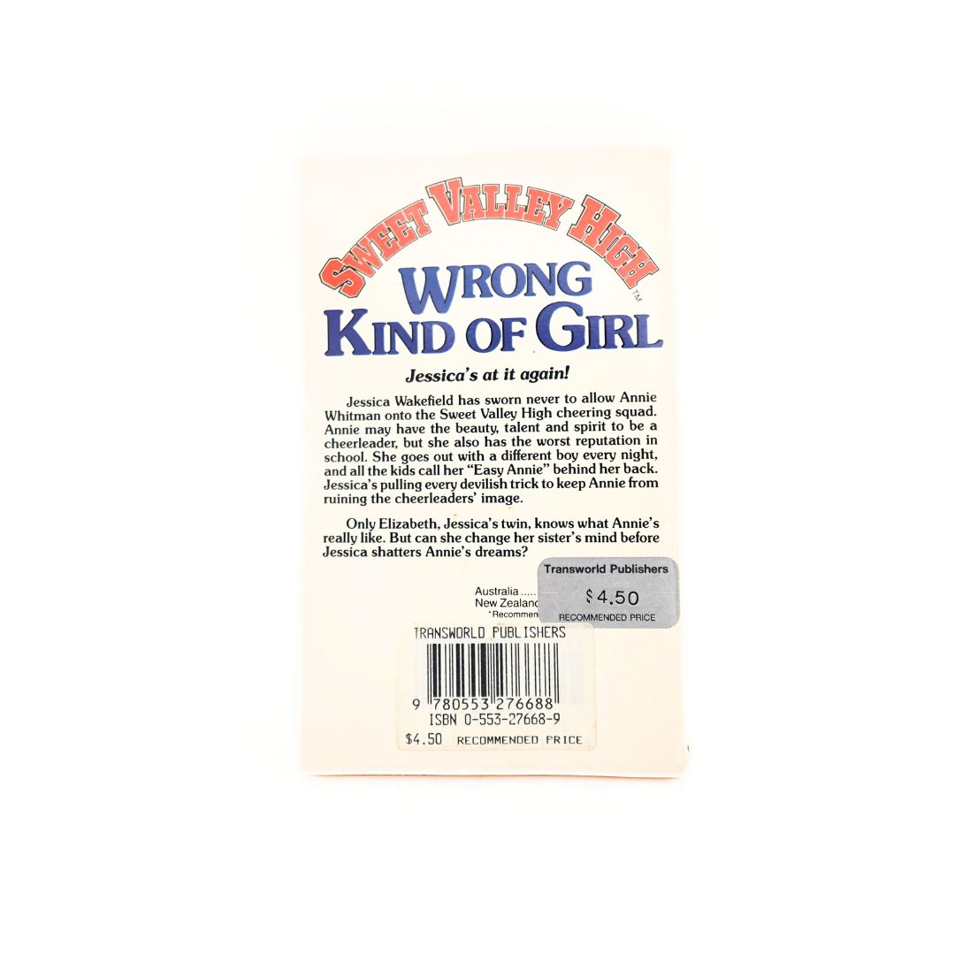 1984 Sweet Valley High Wrong Kind of Girl