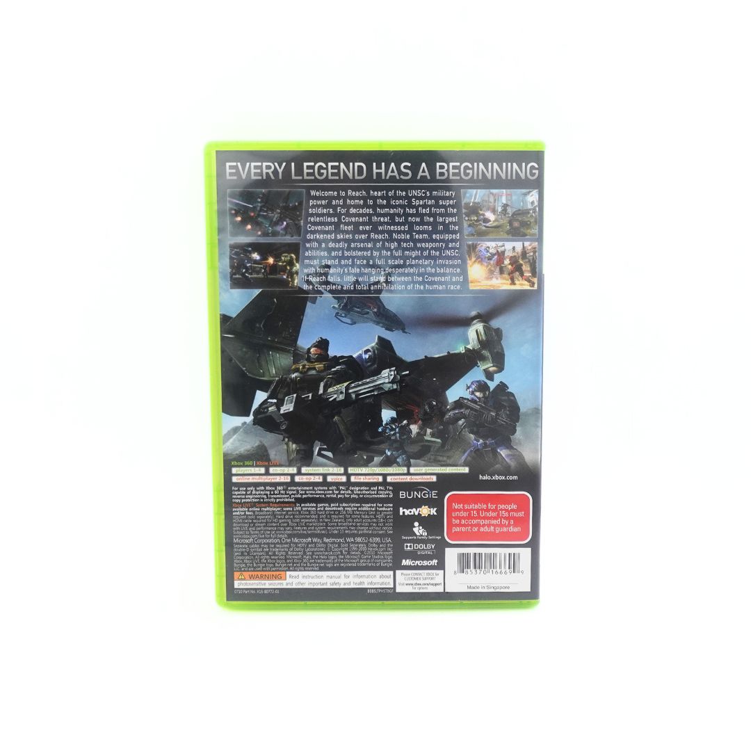 Xbox 360 Halo Reach Game