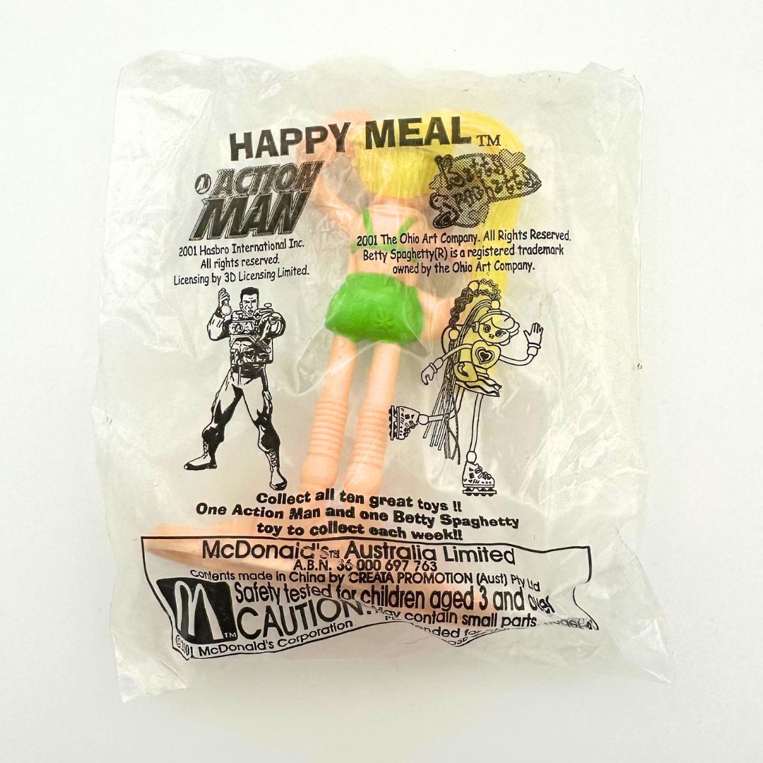 2001 Happy Meal Betty Spaghetti Figure