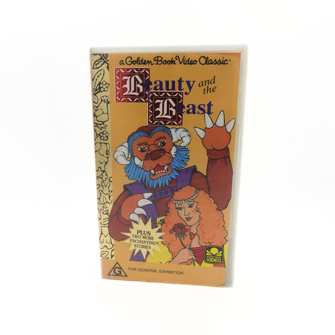 1991 A Golden Book Video Classic Beauty and the Beast VHS
