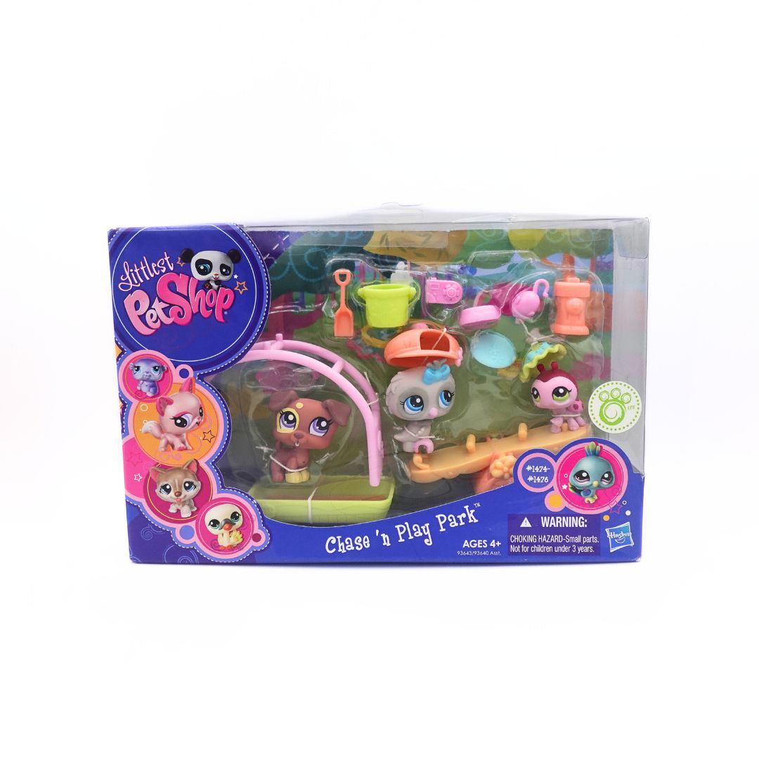 Littlest Pet Shop Chase 'N Play Park #1474 - #1476