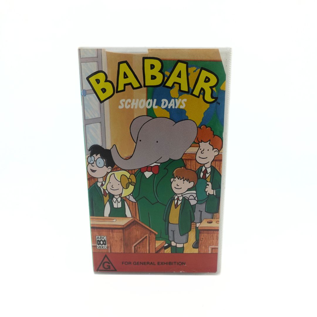 1993 Babar School Days VHS