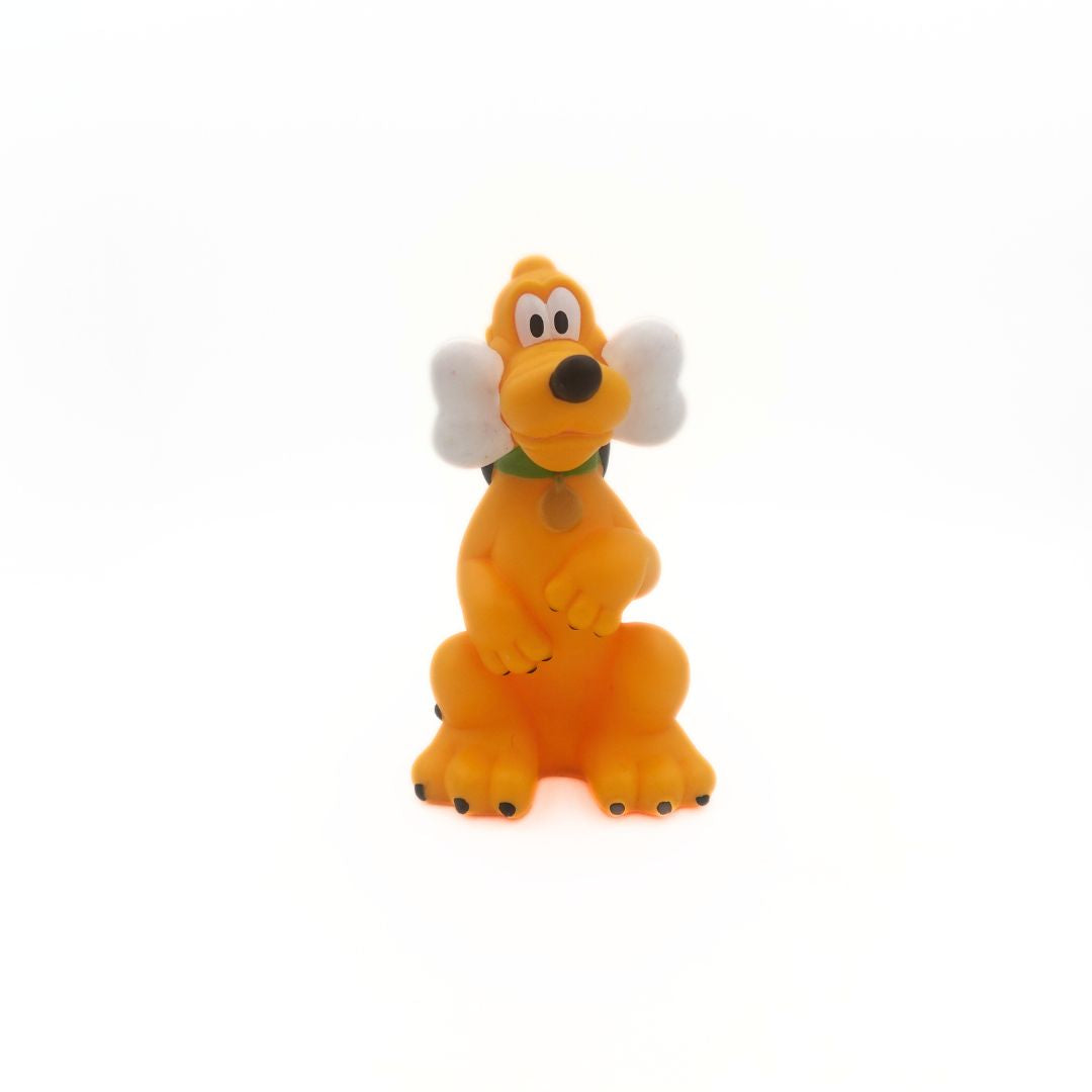 Vintage Disney Pluto Figure with Bone