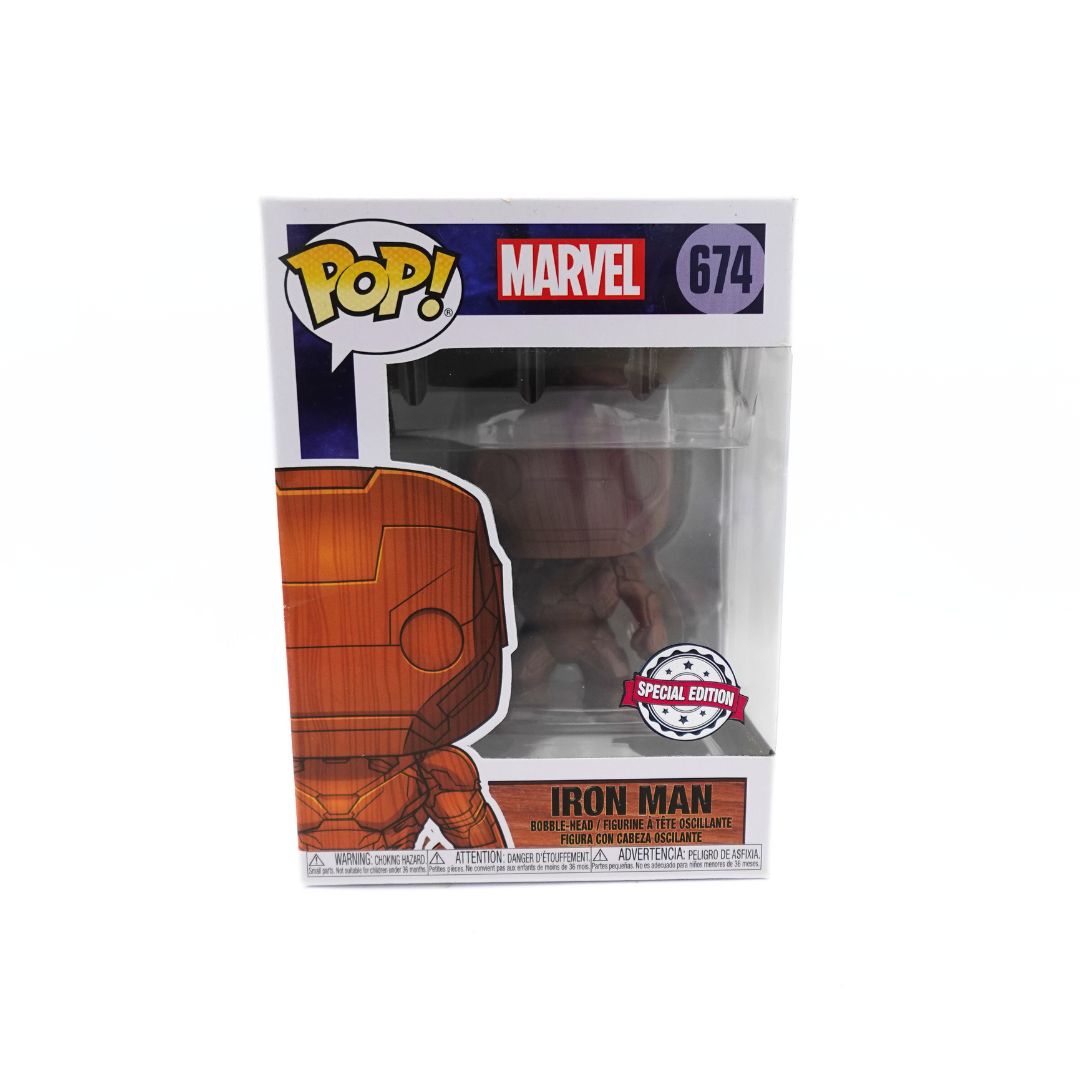 Iron Man 674 Special Wood-Look Edition Funko Pop