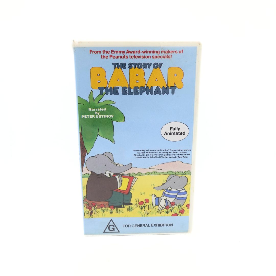 The Story of Babar the Elephant VHS Tape