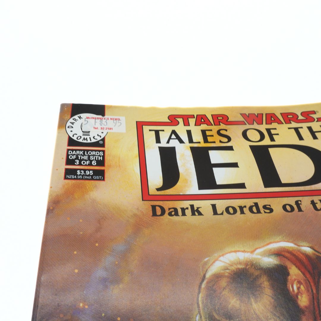 Star Wars comic book titled 'Tales of the Jedi: Dark Lords of the Sith' on a white background