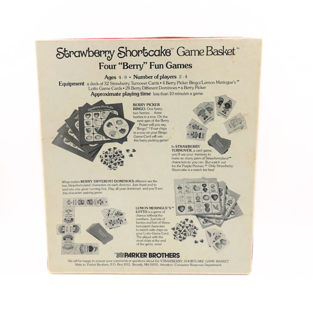 1981 Strawberry Shortcake Game Basket