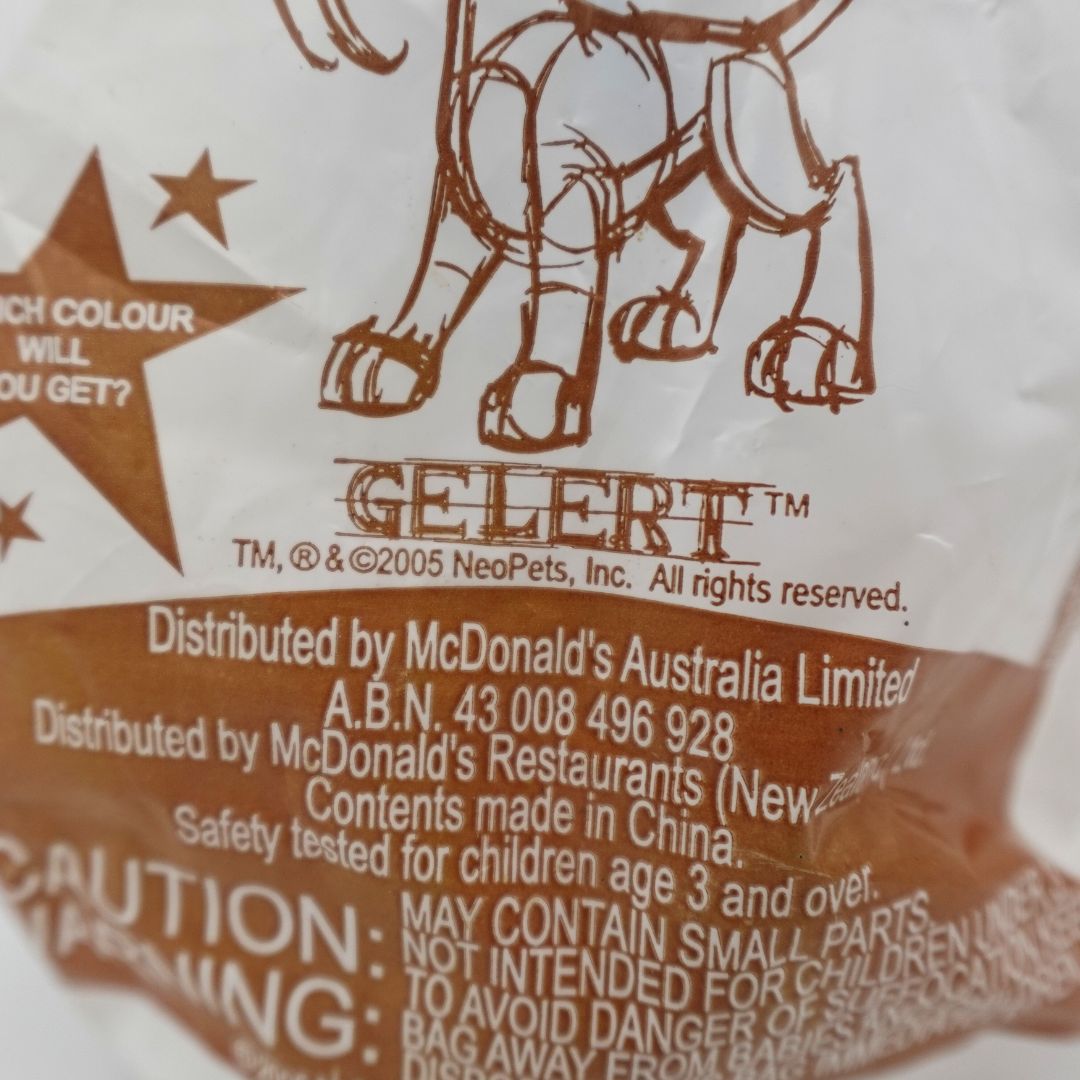 2005 Happy Meal Gelert Neopets Plush