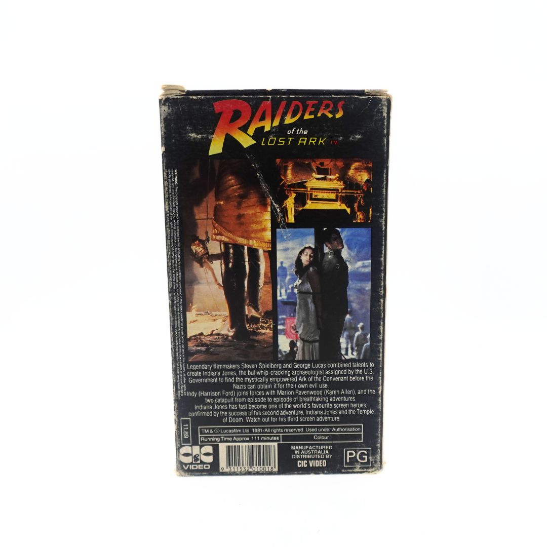 1989 Raiders of the Lost Ark VHS