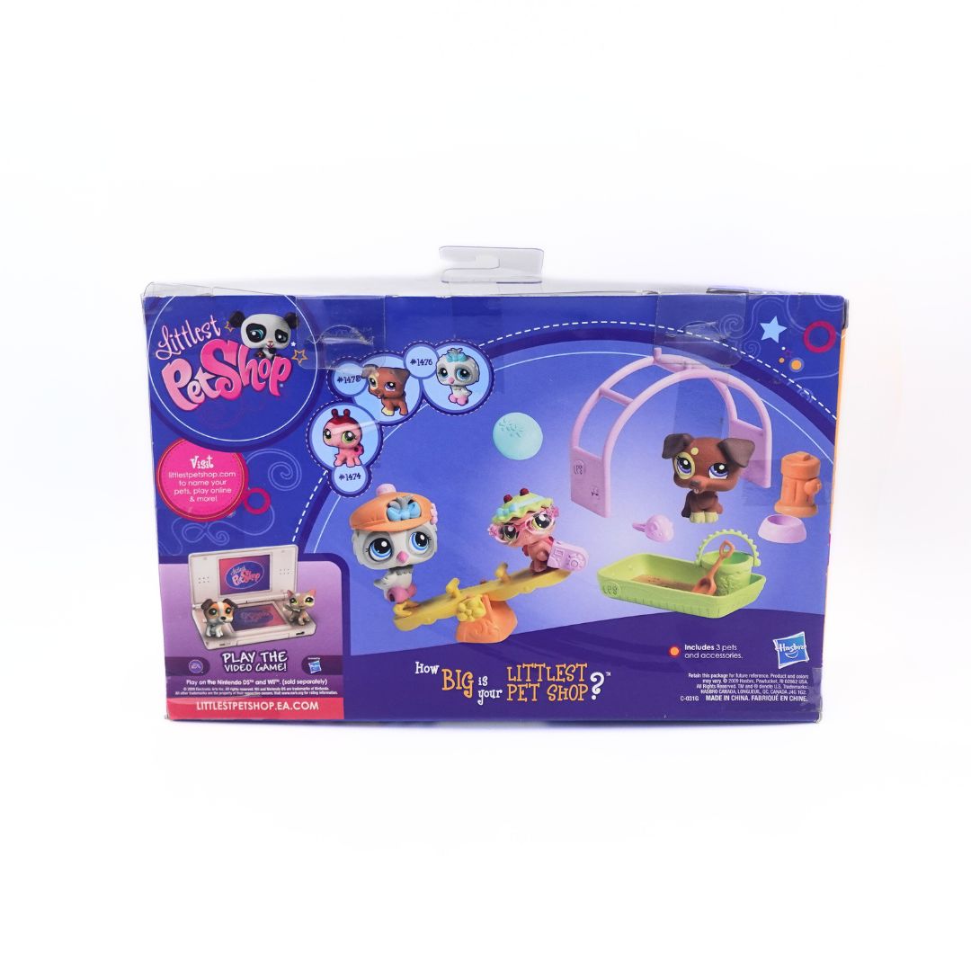 Littlest Pet Shop Chase 'N Play Park #1474 - #1476