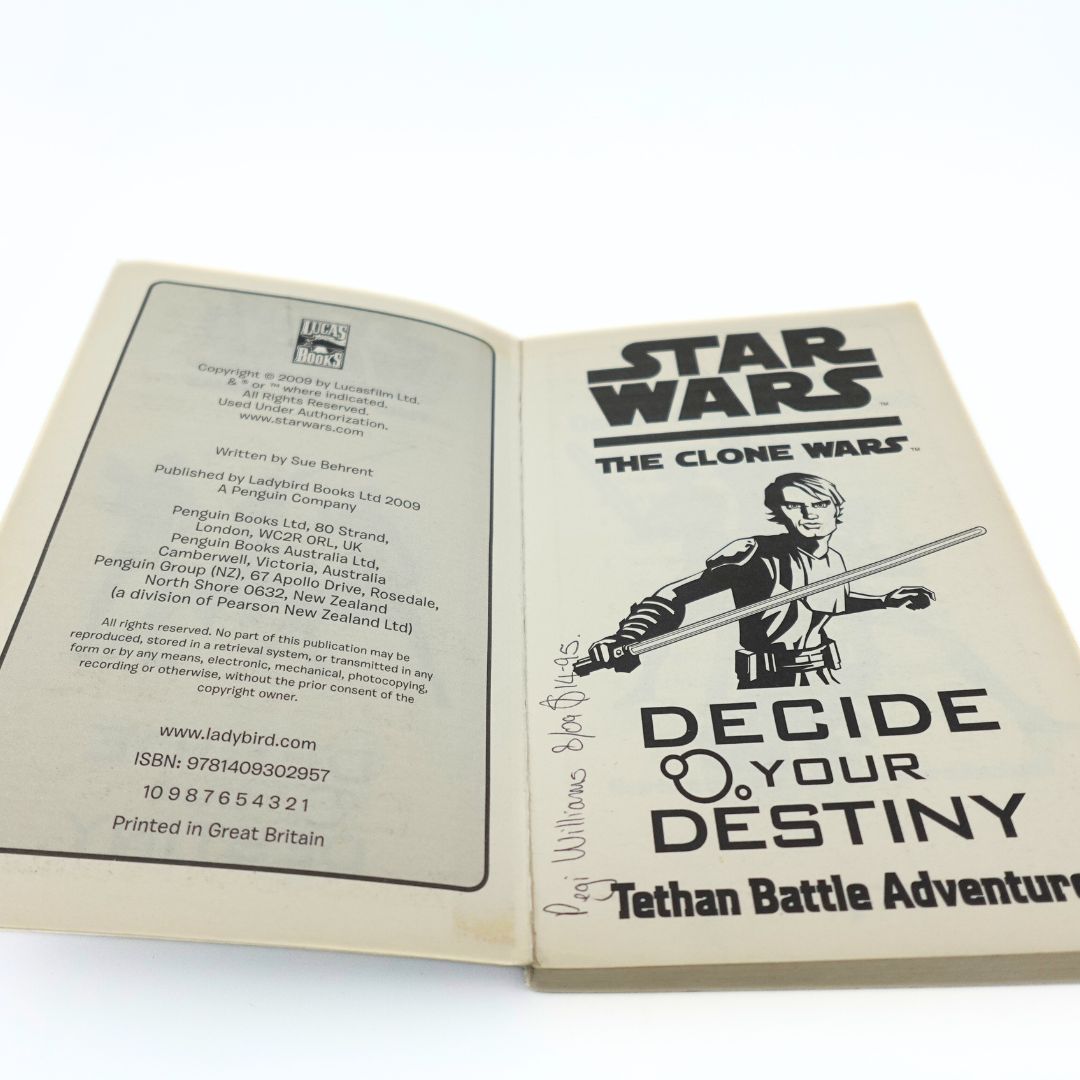 2009 First Edition Star Wars The Clone Wars Design Your Destiny Book