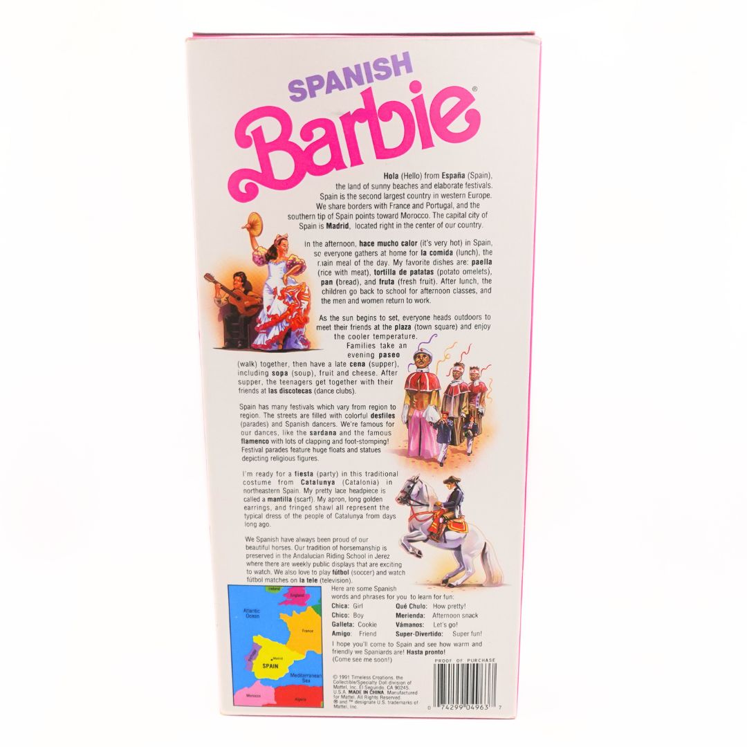 1991 Dolls of the World Spanish Barbie